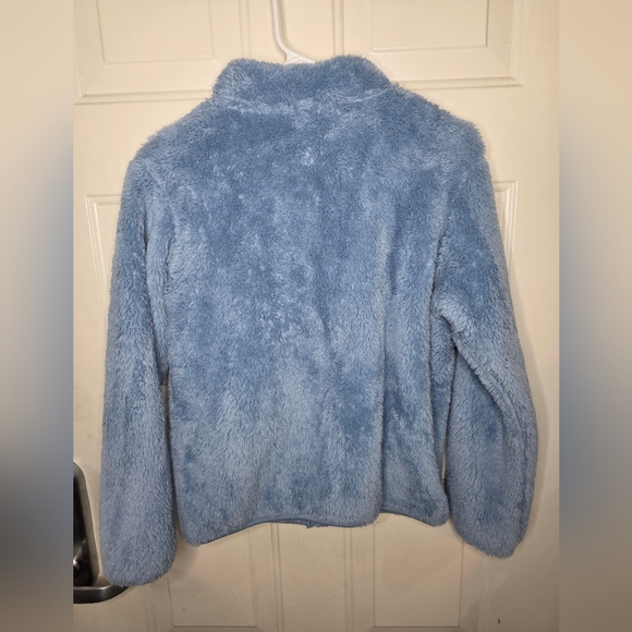 Uniqlo Soft Blue Fleece Jacket Juniors Size‎ 11/13 - Picture 4 of 4